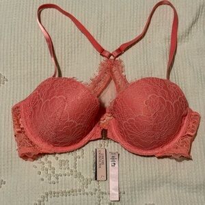 Victoria's Secret Coral Lace Bra